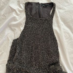 All Saints handmade embellished sequin top new size 2
